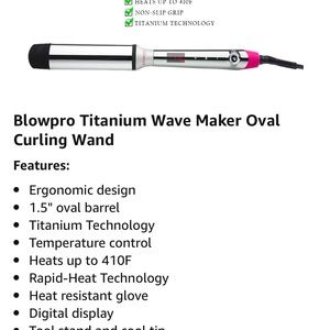 Professional salon curling wand. Blow Pro Wave Maker. Brand New.